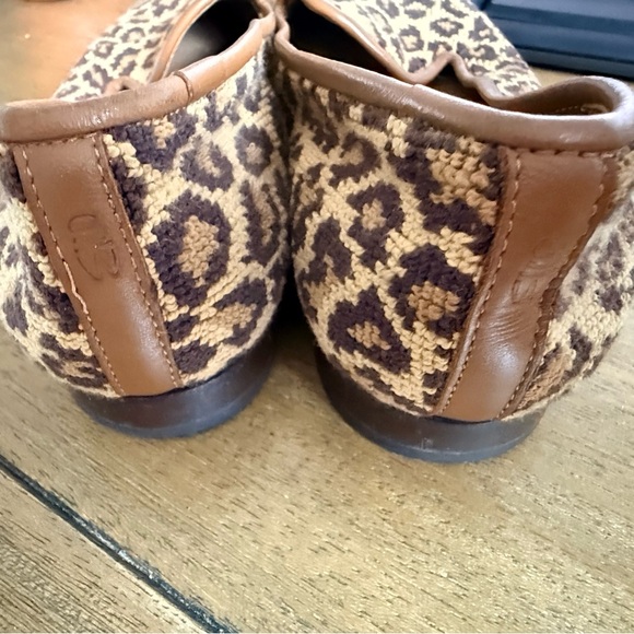 Stubbs & Wootton Jane Leopard Needlepoint Slipper - Size 7 - Picture 2 of 5